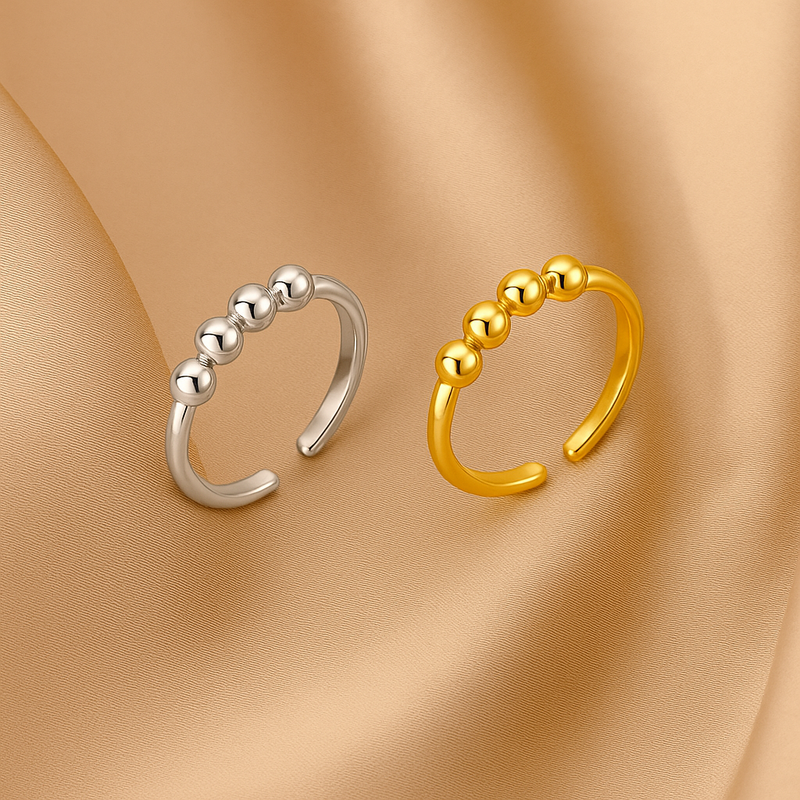 Hazel - Adjustable Beaded Ring