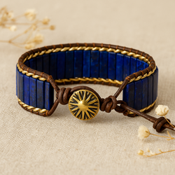 Powerful Lapis Lazuli Shield Bracelet