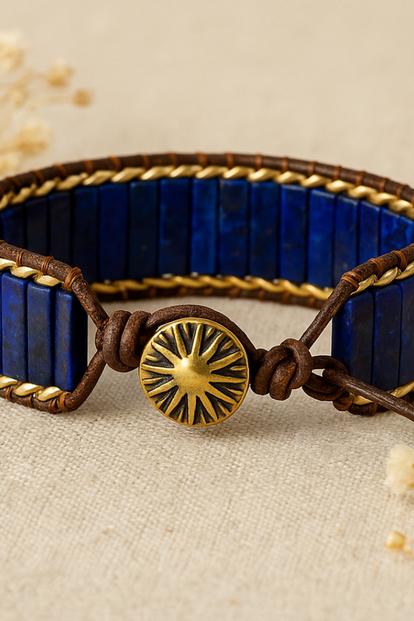 Powerful Lapis Lazuli Shield Bracelet