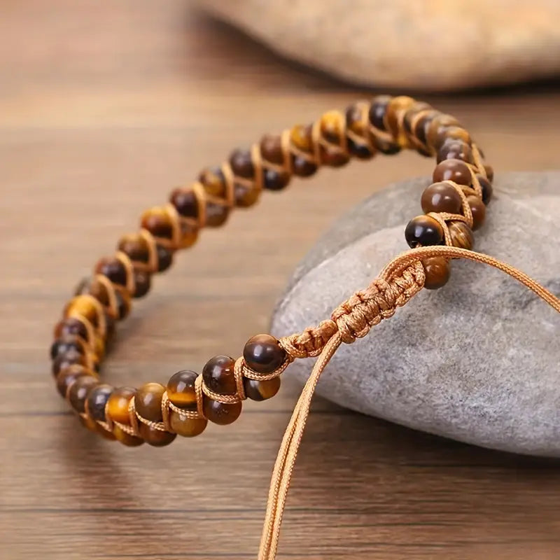 Strength Bracelet with Tiger's Eye Gemstone