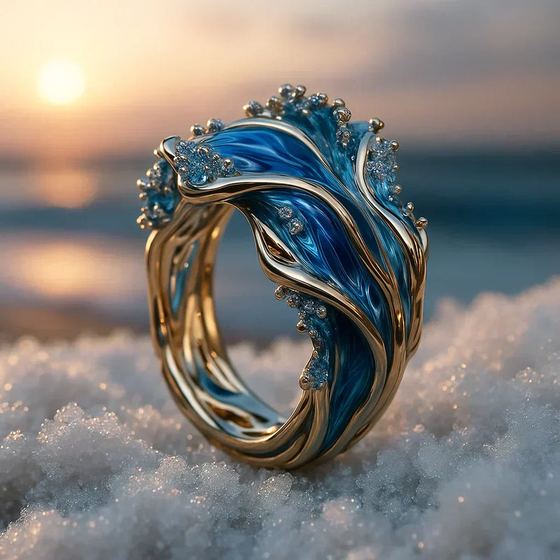 Daisy - Retro Wave Band Ring