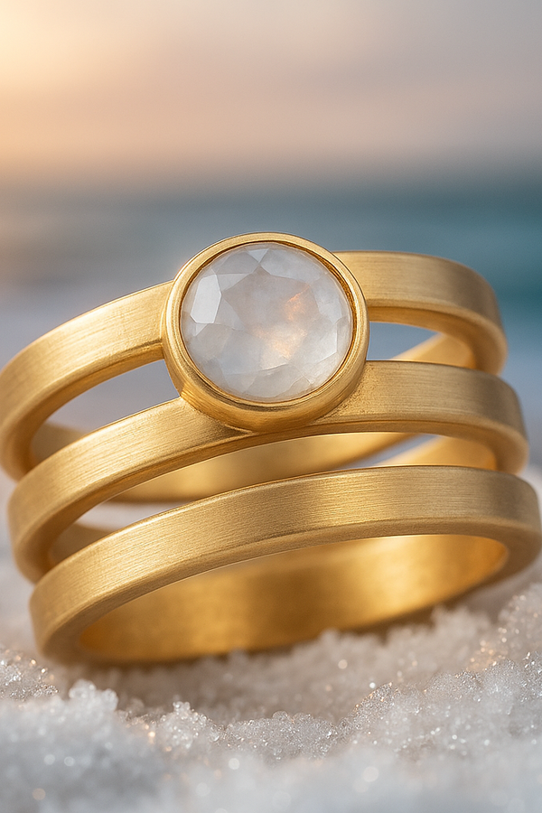 Eleanor - Vintage Moonstone Ring by Lustre