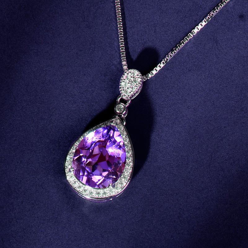 Emily - Amethyst Elegance Necklace