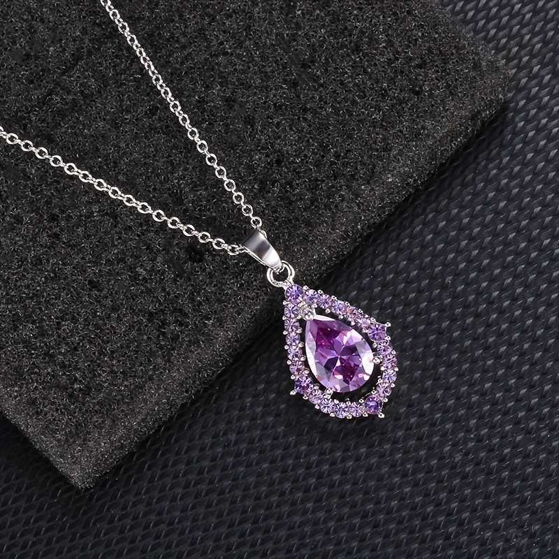 Lily - Amethyst Necklace and Earring Set