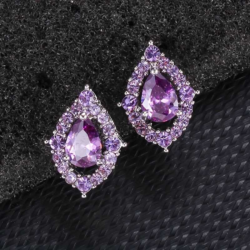 Lily - Amethyst Necklace and Earring Set