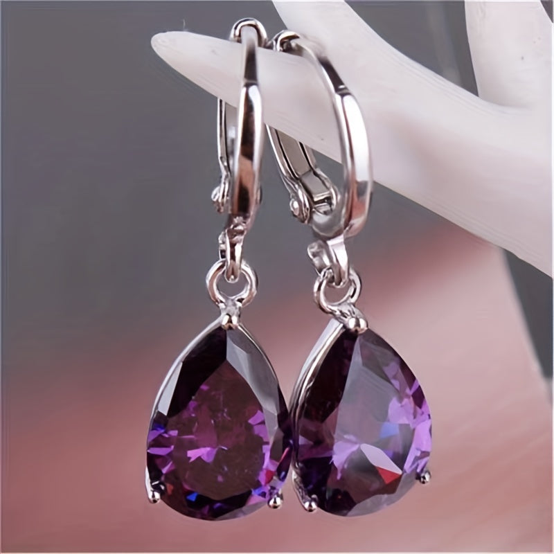 Zoey - Amethyst Earrings