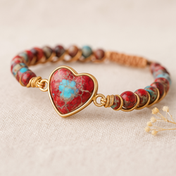 Jasper Heartfelt Protection Bracelet