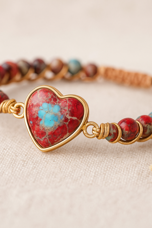 Jasper Heartfelt Protection Bracelet