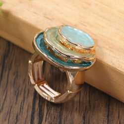 Catherine - Bohemian Triple-Layer Enamel Ring