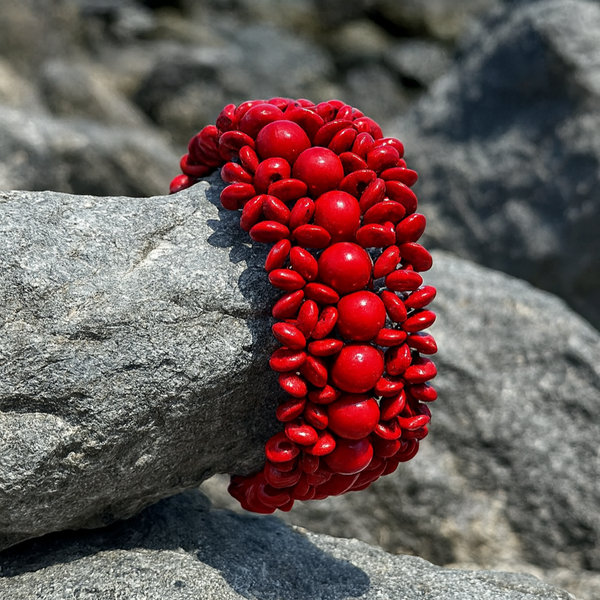 Vitality Bracelet with Red Coral