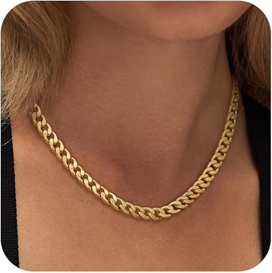 Abigail - Bold Gold Cuban Link Necklace