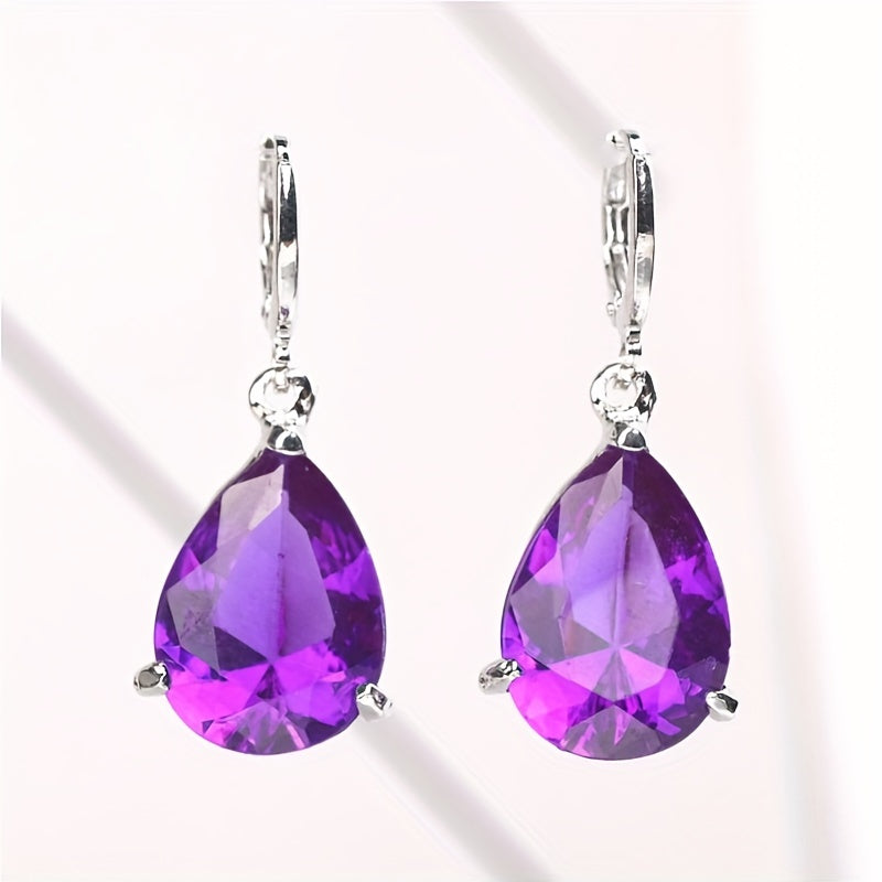 Zoey - Amethyst Earrings