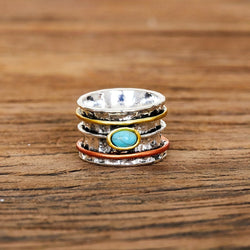 Hailey - Vintage Bohemian Turquoise Ring