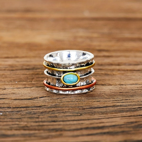 Hailey - Vintage Bohemian Turquoise Ring