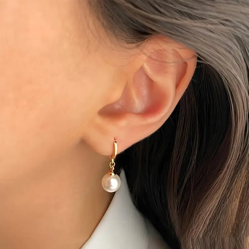 Elegant Gold Pearl Jewelry Set - Golden Grace Collection
