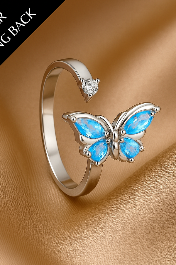 Gabriella - Silver Crystal Butterfly