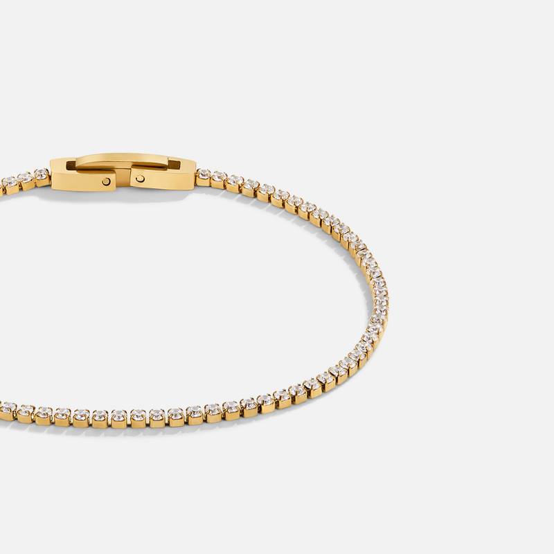 Gold Crystal Bracelet by Niyah