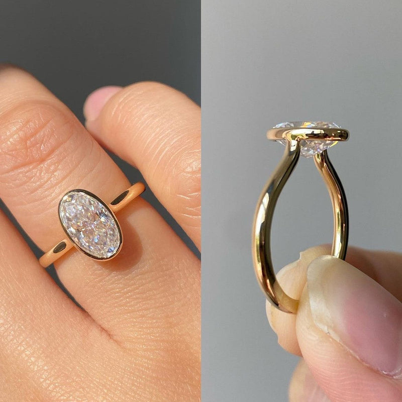 Giselle - Joyful Elegance White Moissanite Ring