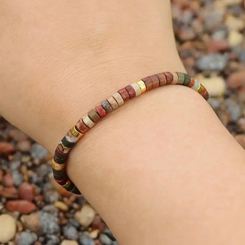 Sunset Glow Beaded Bracelet