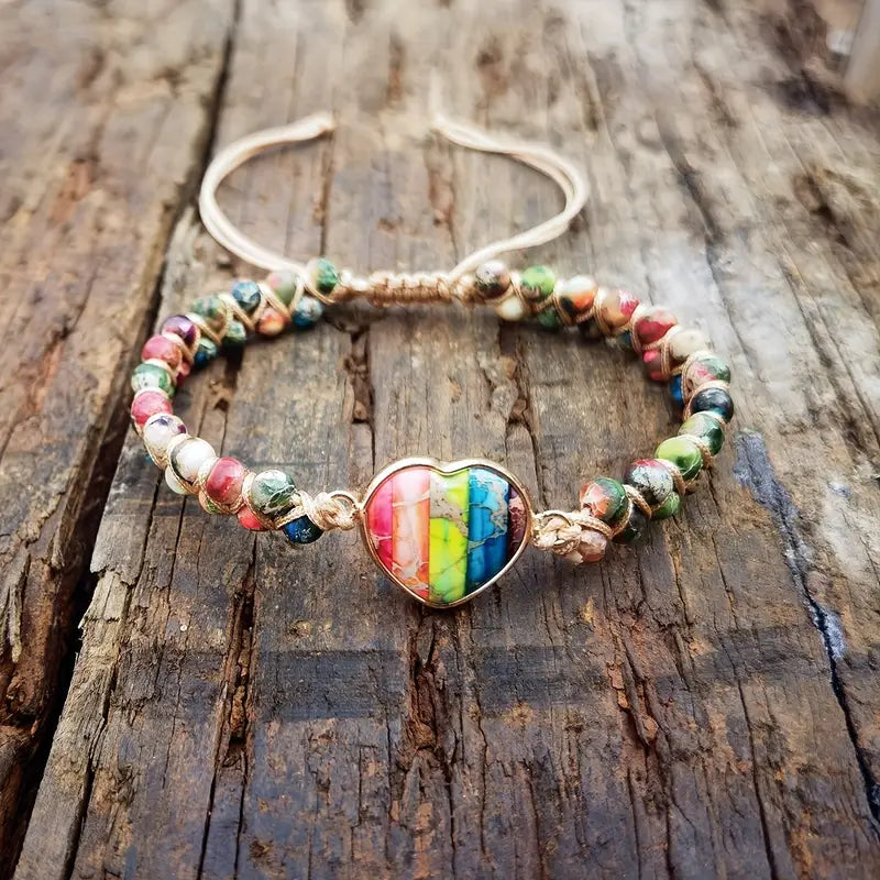 Chakra Love Bracelet in Vibrant Rainbow Colors