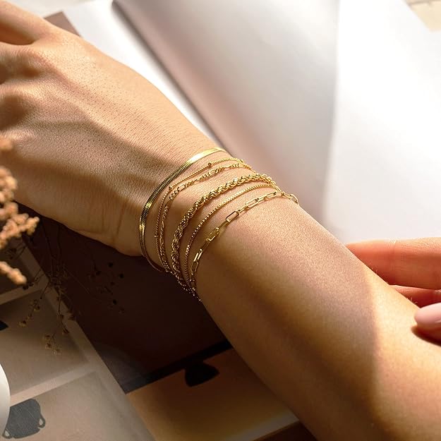 Isabella Vernetta White Gold Bracelet Set