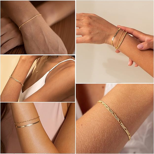 Ava - Gold Isabella Vernetta Bracelet Set