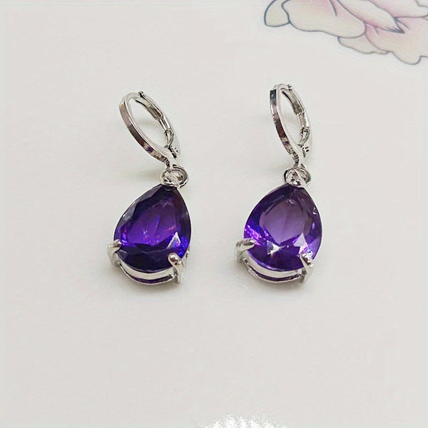 Zoey - Amethyst Earrings