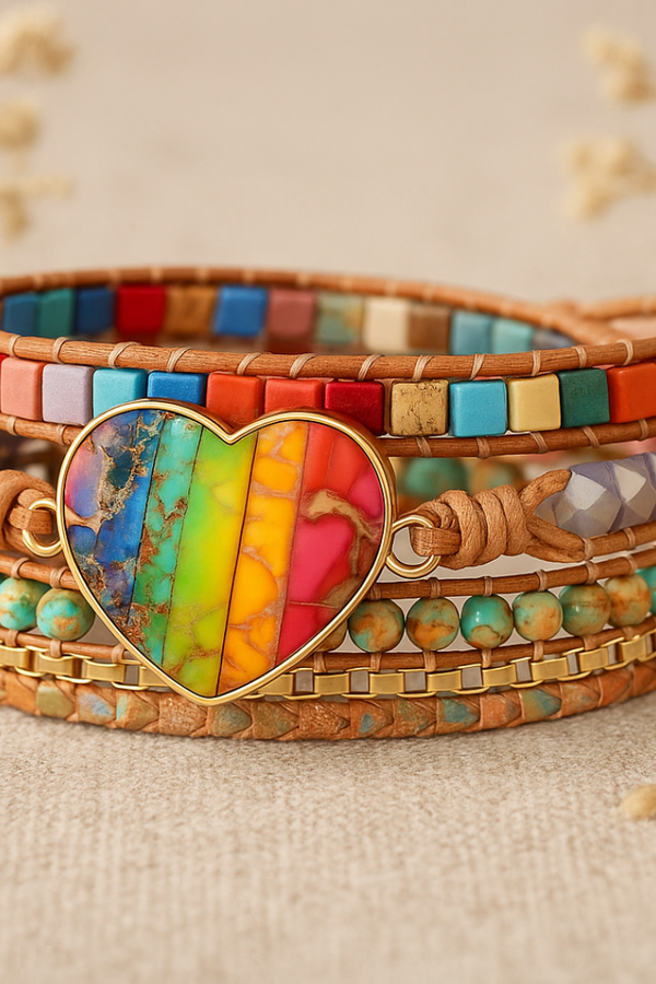 Jasper Chakra Healing Love Bracelet