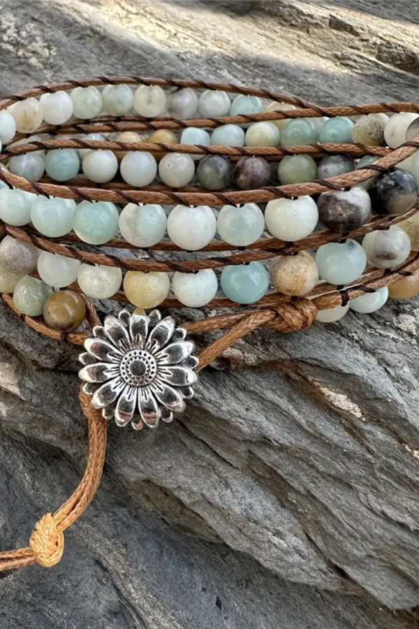 Serenity Wrap Bracelet in Amazonite