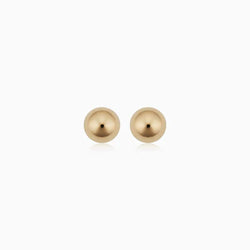 Gold Ball Stud Earrings