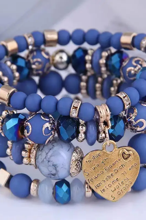 Serenity Blue Love Bracelet Duo