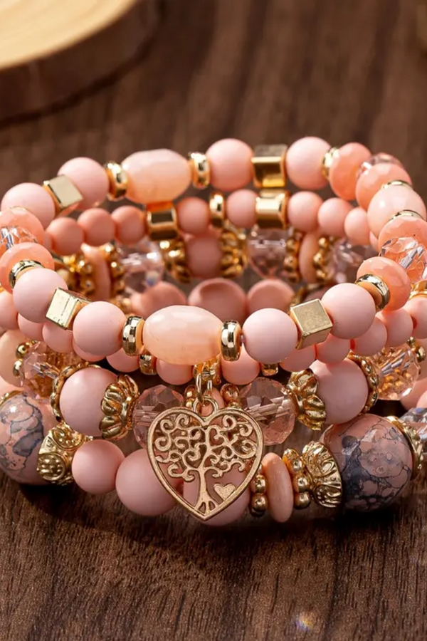 Blush Harmony Tree of Life Bangle