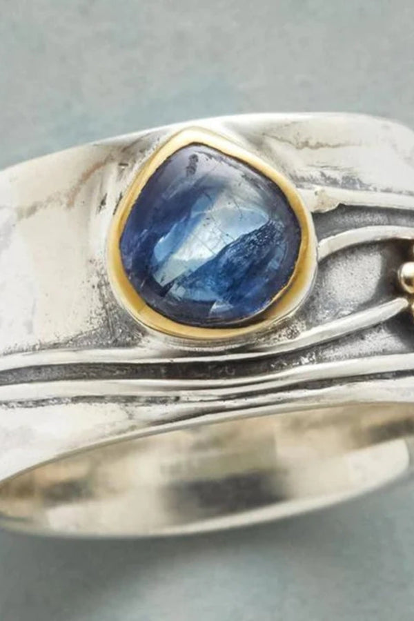 Edith - Retro Blue Stone Ring