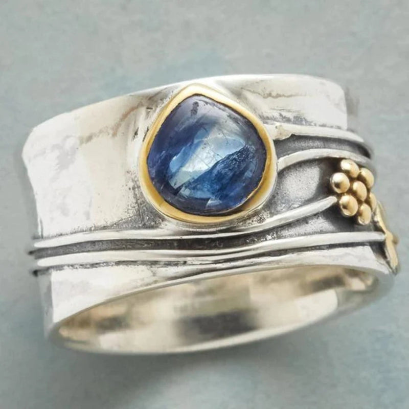 Cara - Antique Blue Stone Ring