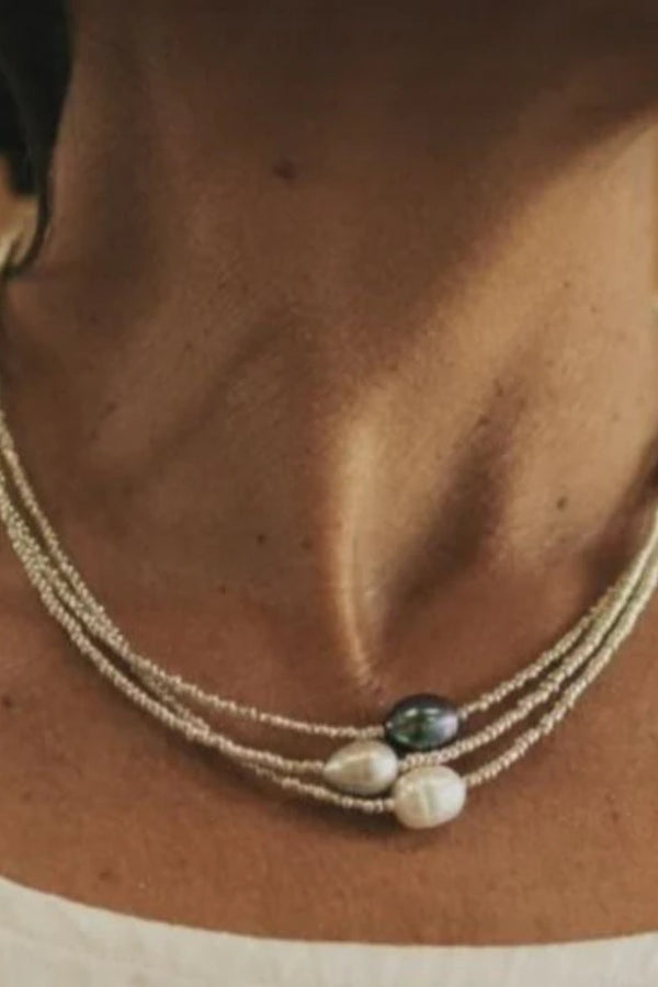 Isabella - Classic Natural Pearl Vintage Necklace
