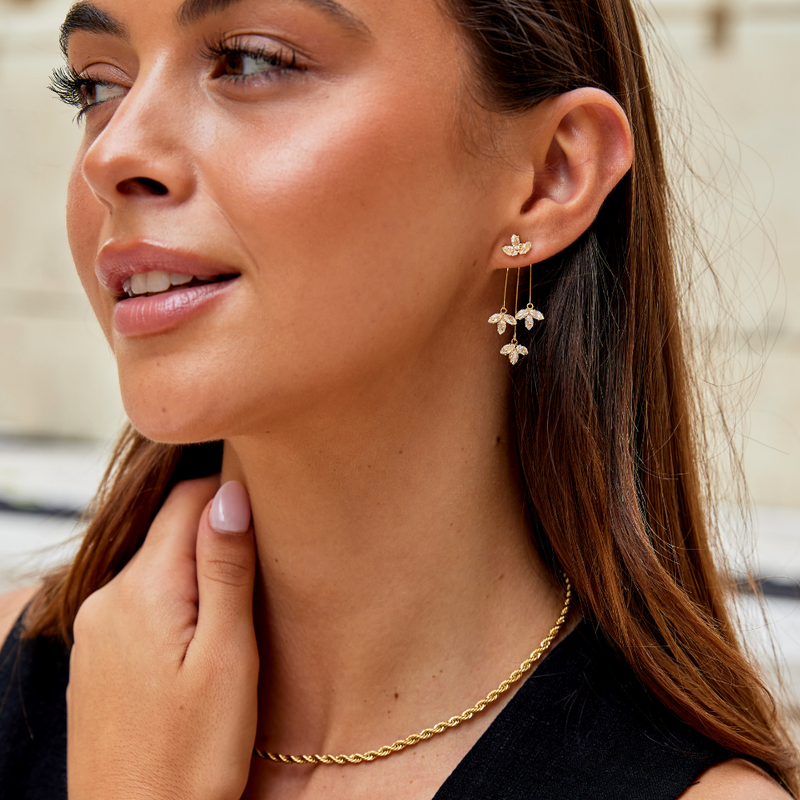 Ashley - Graceful Waterfall Earrings