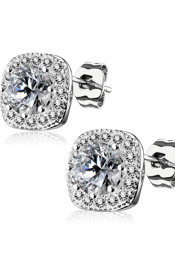 Glennis - Earrings in White Gold
