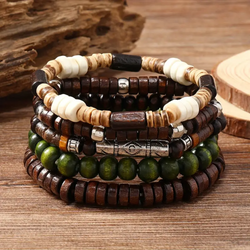 Natural Harmony Wooden Bracelet Collection