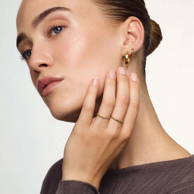 Emma - Gold Slim Dome Ring