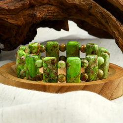 Vitality Bracelet with Green Jasper