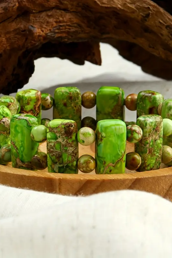 Vitality Bracelet with Green Jasper