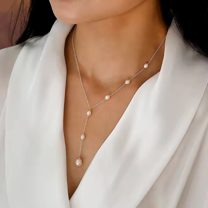 Heidi - Vintage Pearl Pendant Necklace