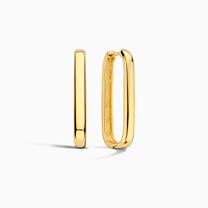 White Gold Large Icon Hoop Earrings