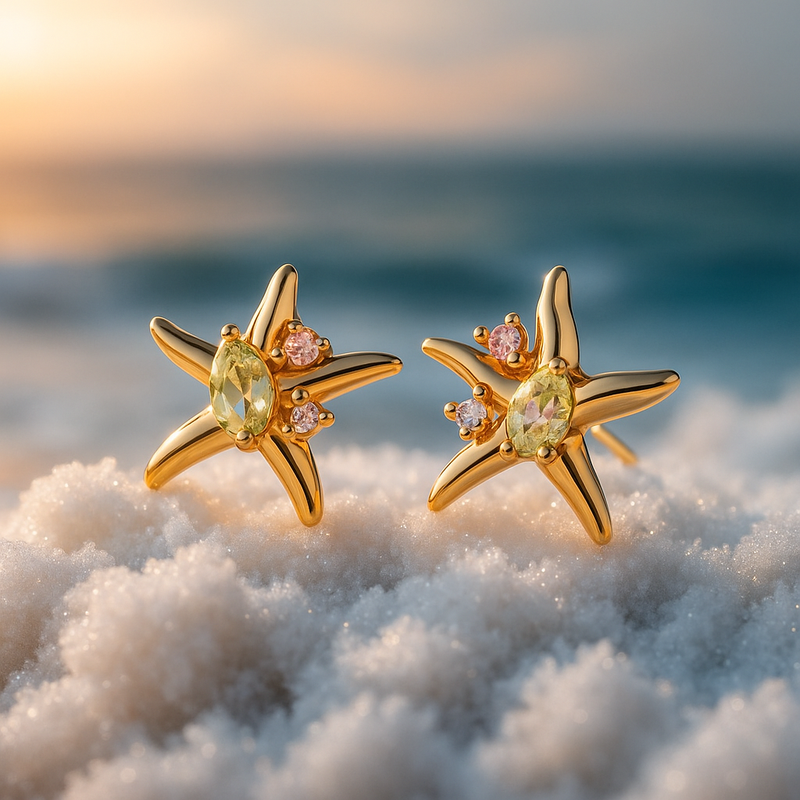 Freya - Joyful Starfish Earrings