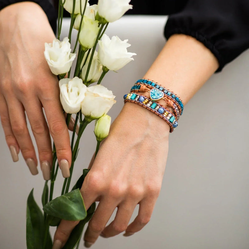 Passionate Opal Heart Bracelet