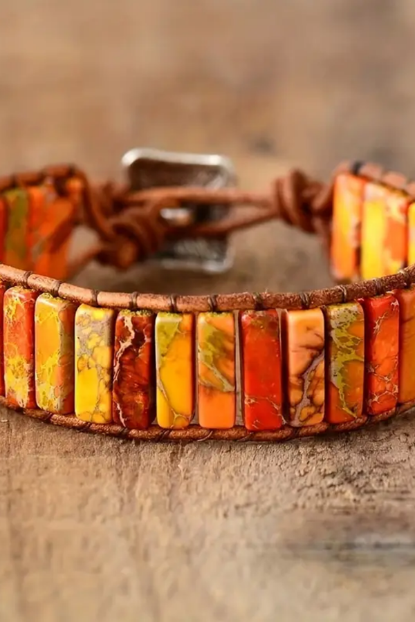 Solar Energy Imperial Jasper Bracelet