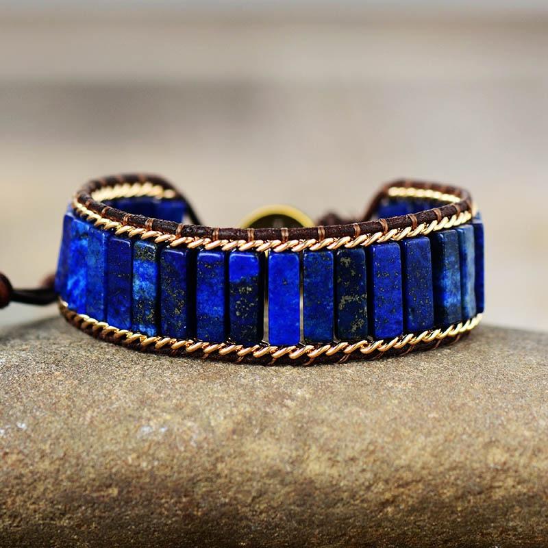 Powerful Lapis Lazuli Shield Bracelet