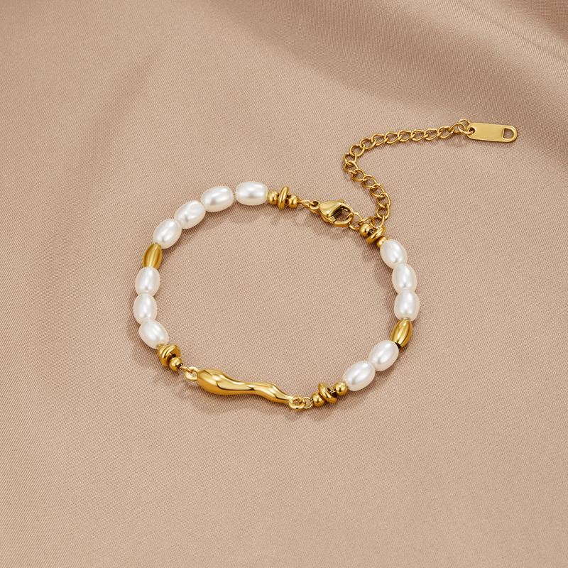 Lov Freshwater Pearl Bracelet" can be rewritten as "Lov Elegant Freshwater Pearl Bracelet.
