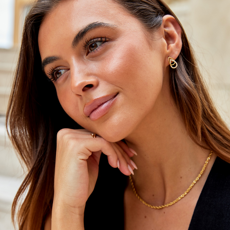 Aria - Teardrop Link Earrings