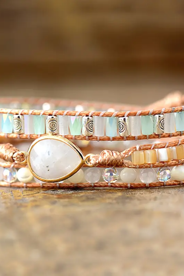 Luminous Moonstone Bracelet
